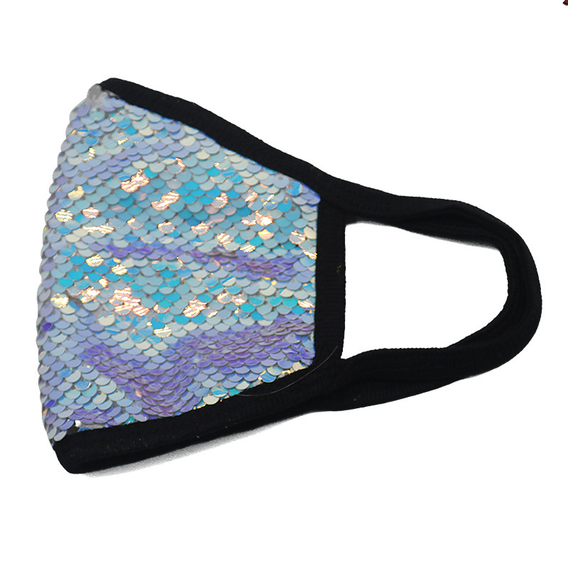 Cross-border winter sequined mask customization, dust-proof fashion, pure cotton personalized washable cotton mask, cold-proof mask [Exclusive for foreign trade] Civilian, civilian, civilian detail image 4