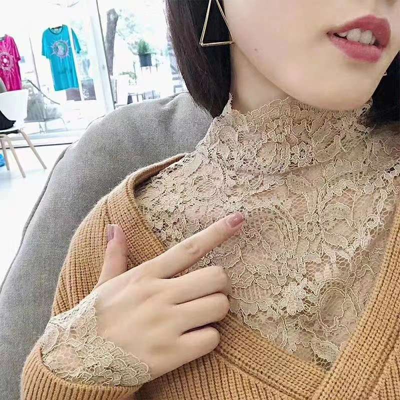A popular cashew flower lace shirt detail image 1