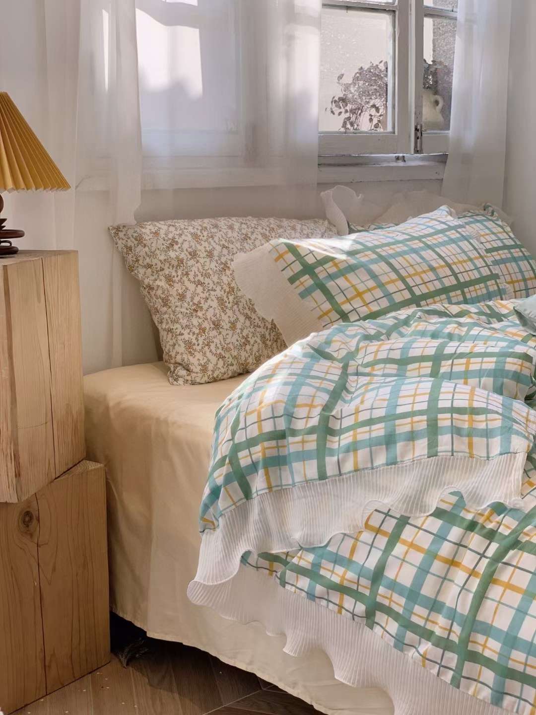 🌷韩系ins奶油格子全棉套件🌷
温柔甜美系|可甜可盐🎀
Have a good sleep💤
👍强烈推荐‼️详情3