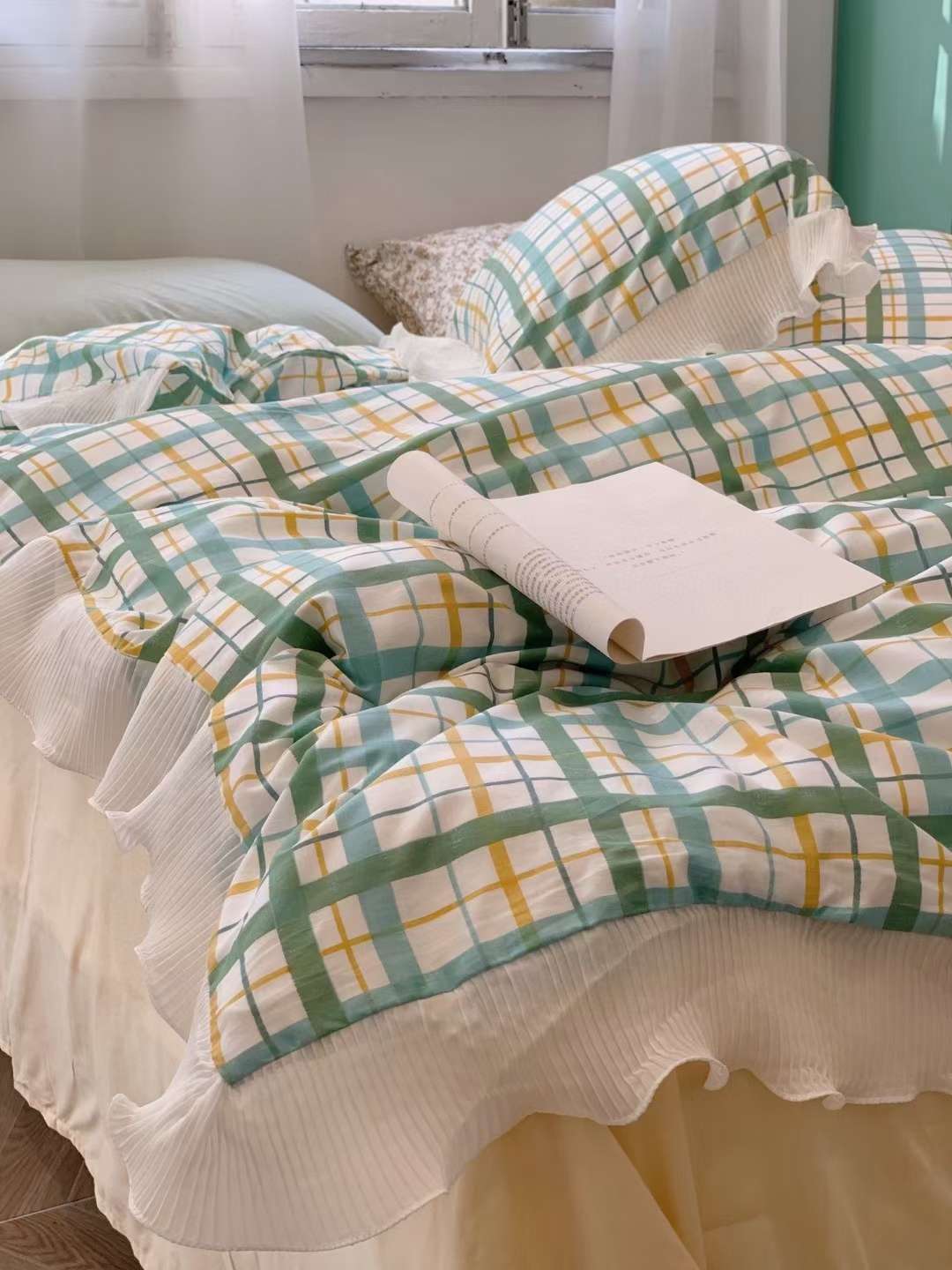 🌷韩系ins奶油格子全棉套件🌷
温柔甜美系|可甜可盐🎀
Have a good sleep💤
👍强烈推荐‼️详情9