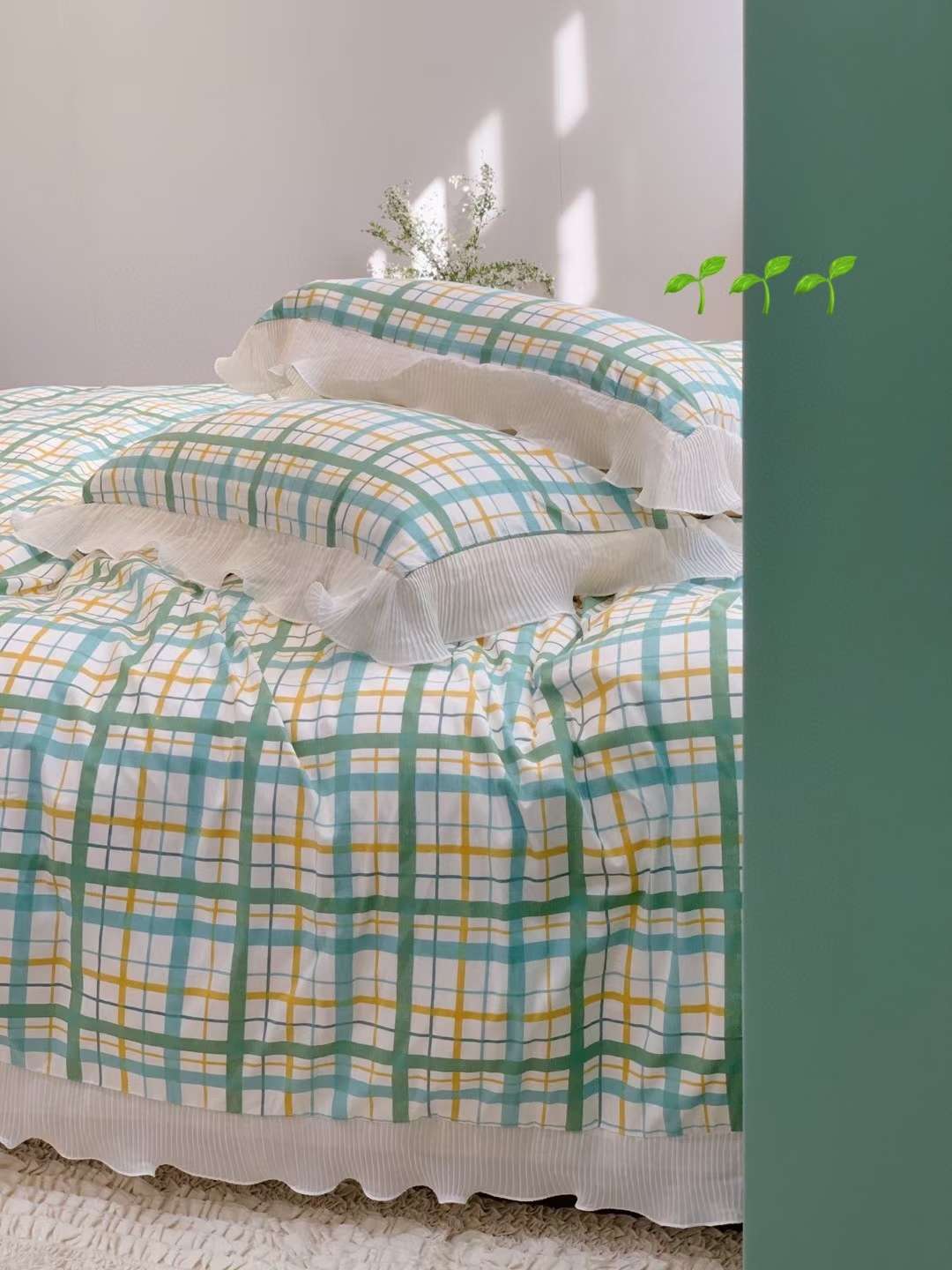 🌷韩系ins奶油格子全棉套件🌷
温柔甜美系|可甜可盐🎀
Have a good sleep💤
👍强烈推荐‼️详情5