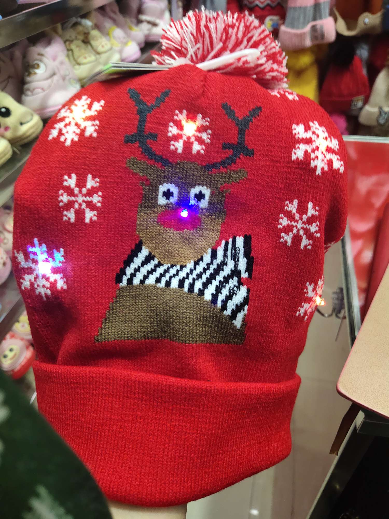 圣诞带灯帽子产品图