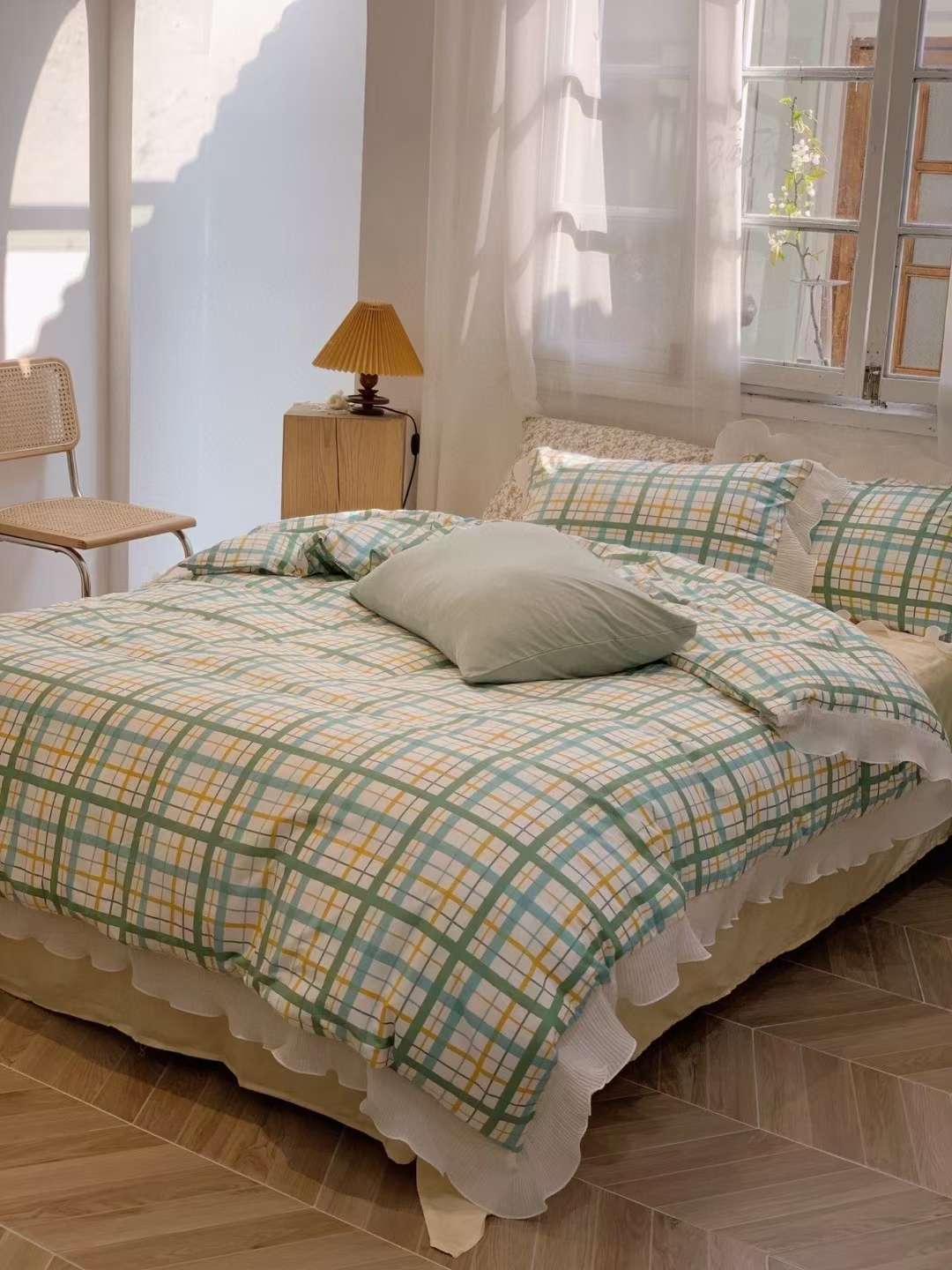 🌷韩系ins奶油格子全棉套件🌷
温柔甜美系|可甜可盐🎀
Have a good sleep💤
👍强烈推荐‼️详情7