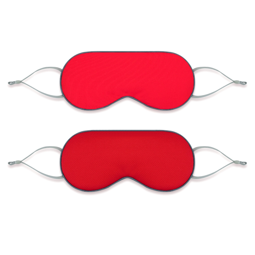 双面温凉眼罩 单色款 内销爆款 双用挂耳眼罩白底实物图