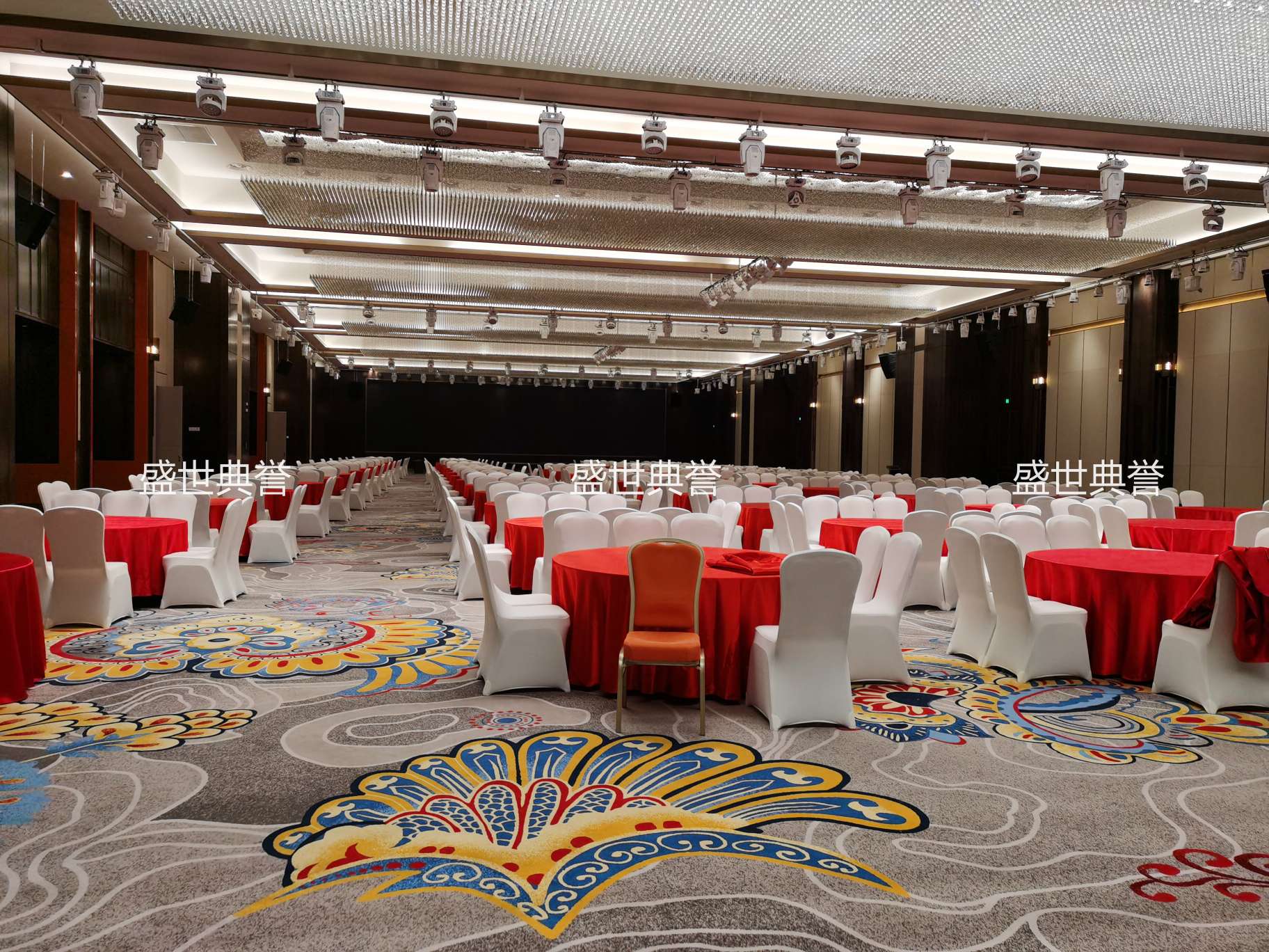 泰州五星级酒店宴会家具定做国际宴会中心婚宴铝椅会议铝合金椅子详情3