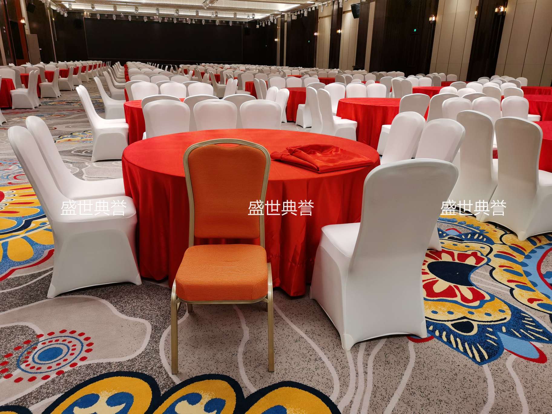 泰州五星级酒店宴会家具定做国际宴会中心婚宴铝椅会议铝合金椅子详情1
