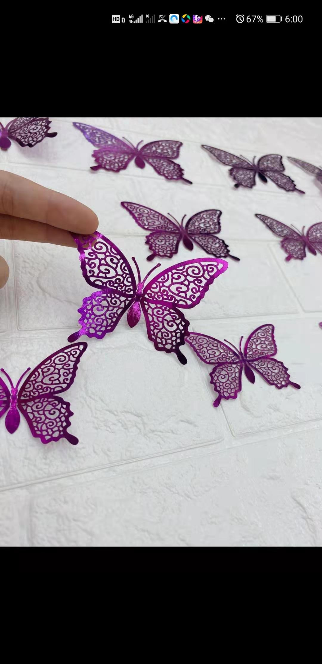 蝴蝶贴纸细节图