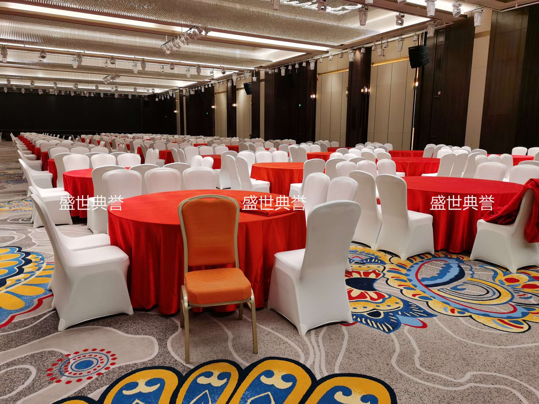 泰州五星级酒店宴会家具定做国际宴会中心婚宴铝椅会议铝合金椅子详情2