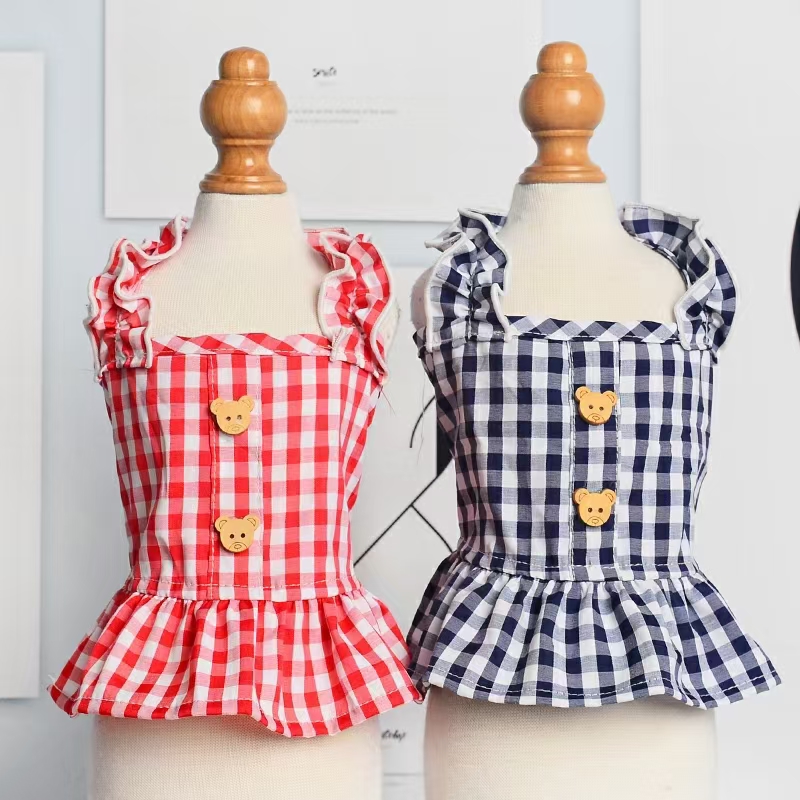 宠物衣服幼稚园小裙子加可爱小帽子！