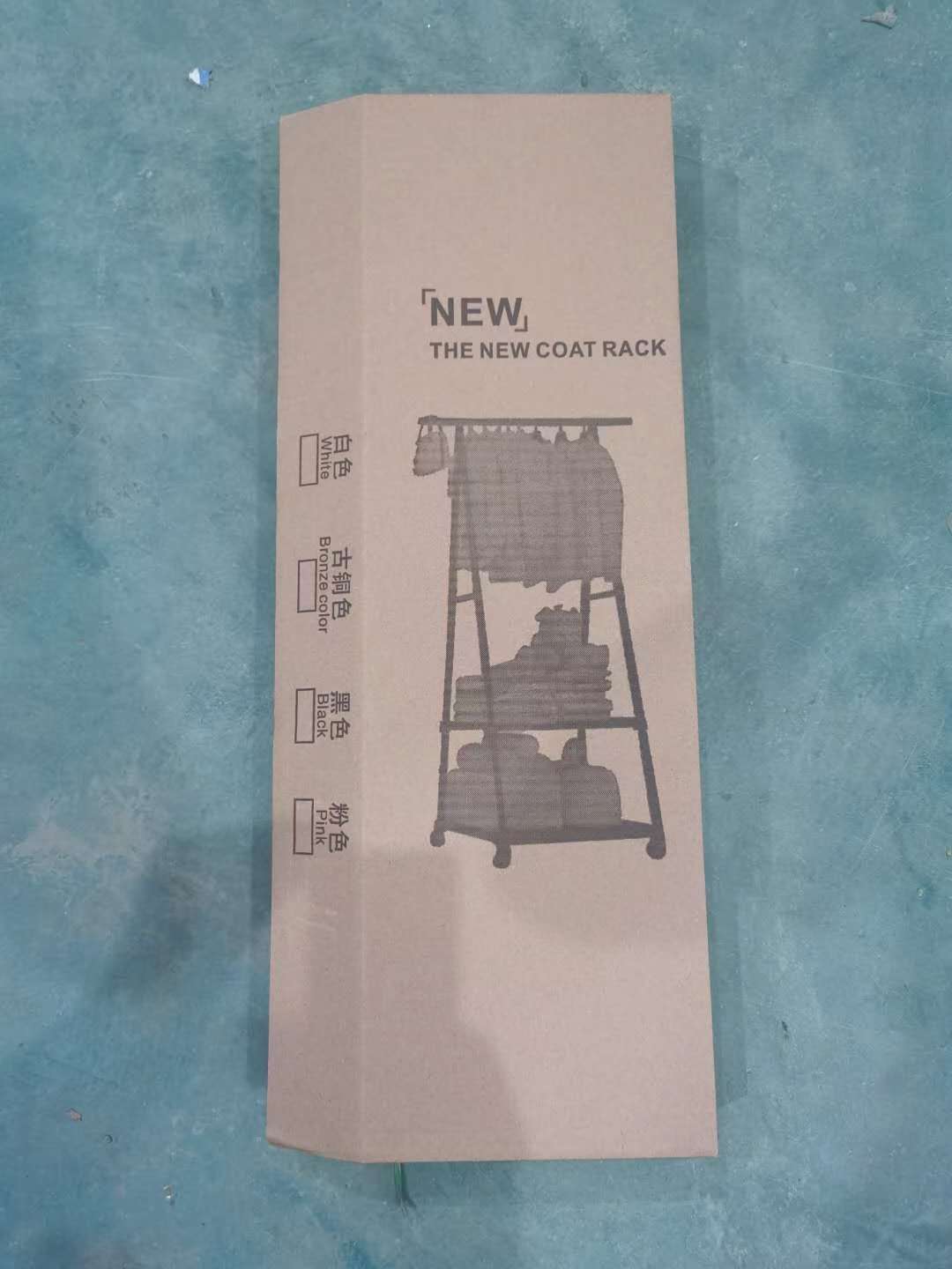三角衣帽架晾衣架单杆式衣架移动落地卧室挂衣架置物架详情图2