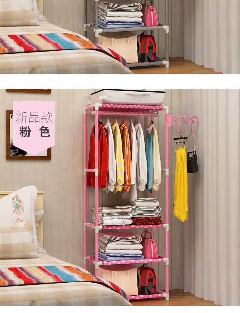 方形衣帽架单杆式寝室衣架晾衣架移动挂衣架落地卧室挂衣架详情图4