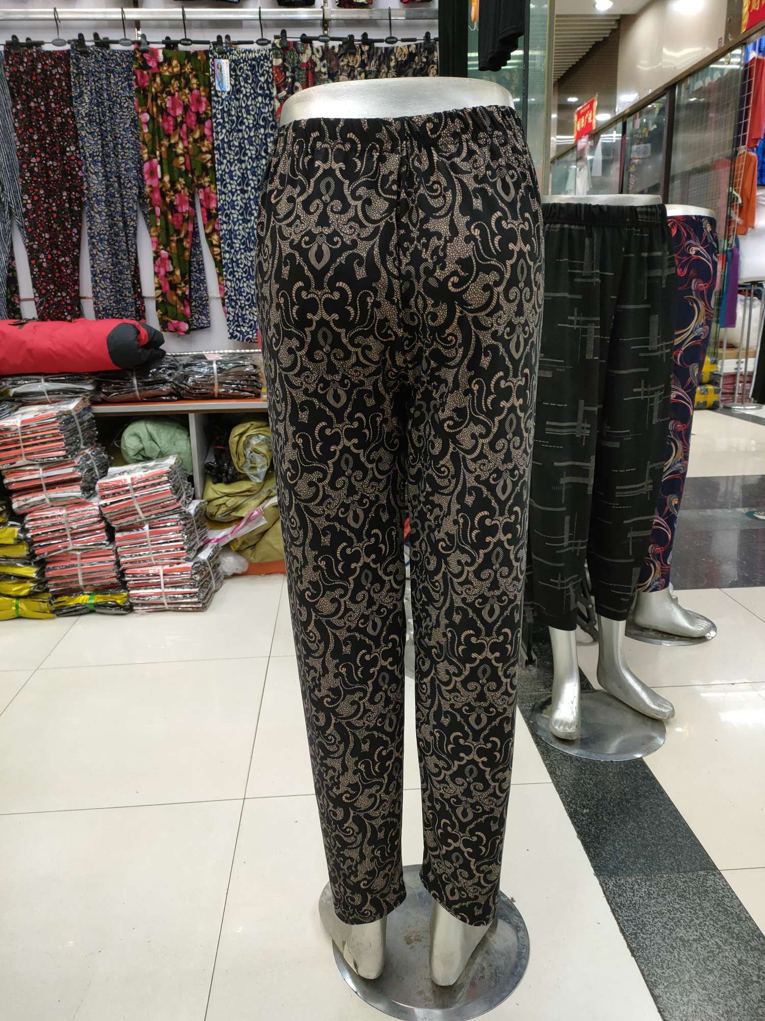 Milk silk straight-leg pants Specification image