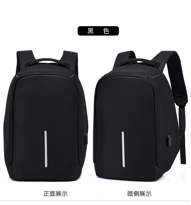 跨境货源双肩包男士商务背包大容量电脑包防盗双肩背包定制代发详情图1