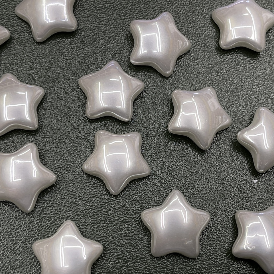 五角星半片高亮珍珠  亮珠仿珍珠 仿贝珠