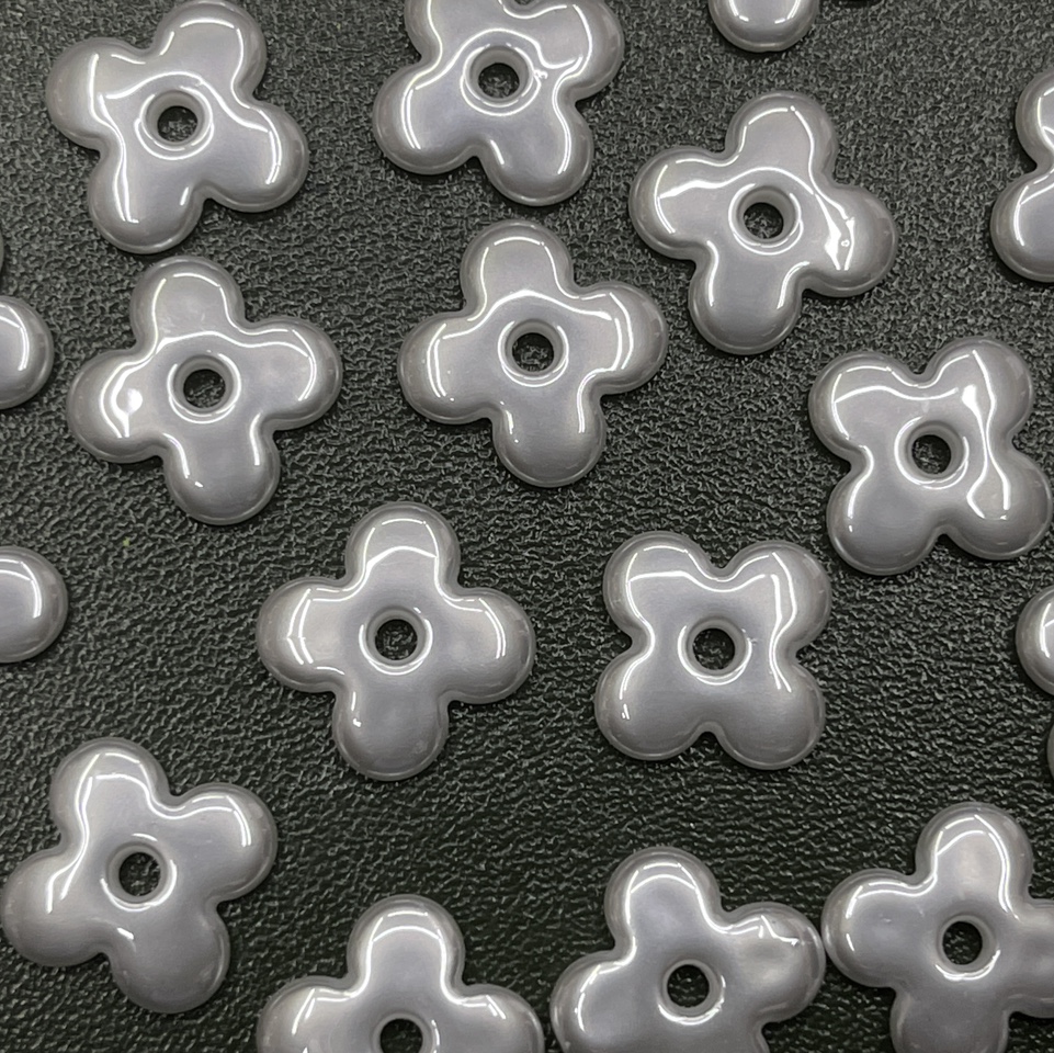 16mm small flower bright pearl bright pearl imitation pearl imitation shell bead