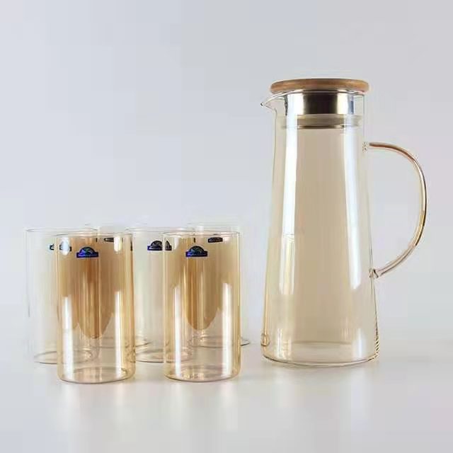 高鹏硅玻璃耐热玻璃明火可加热玻璃泡茶壶杯果汁壶杯