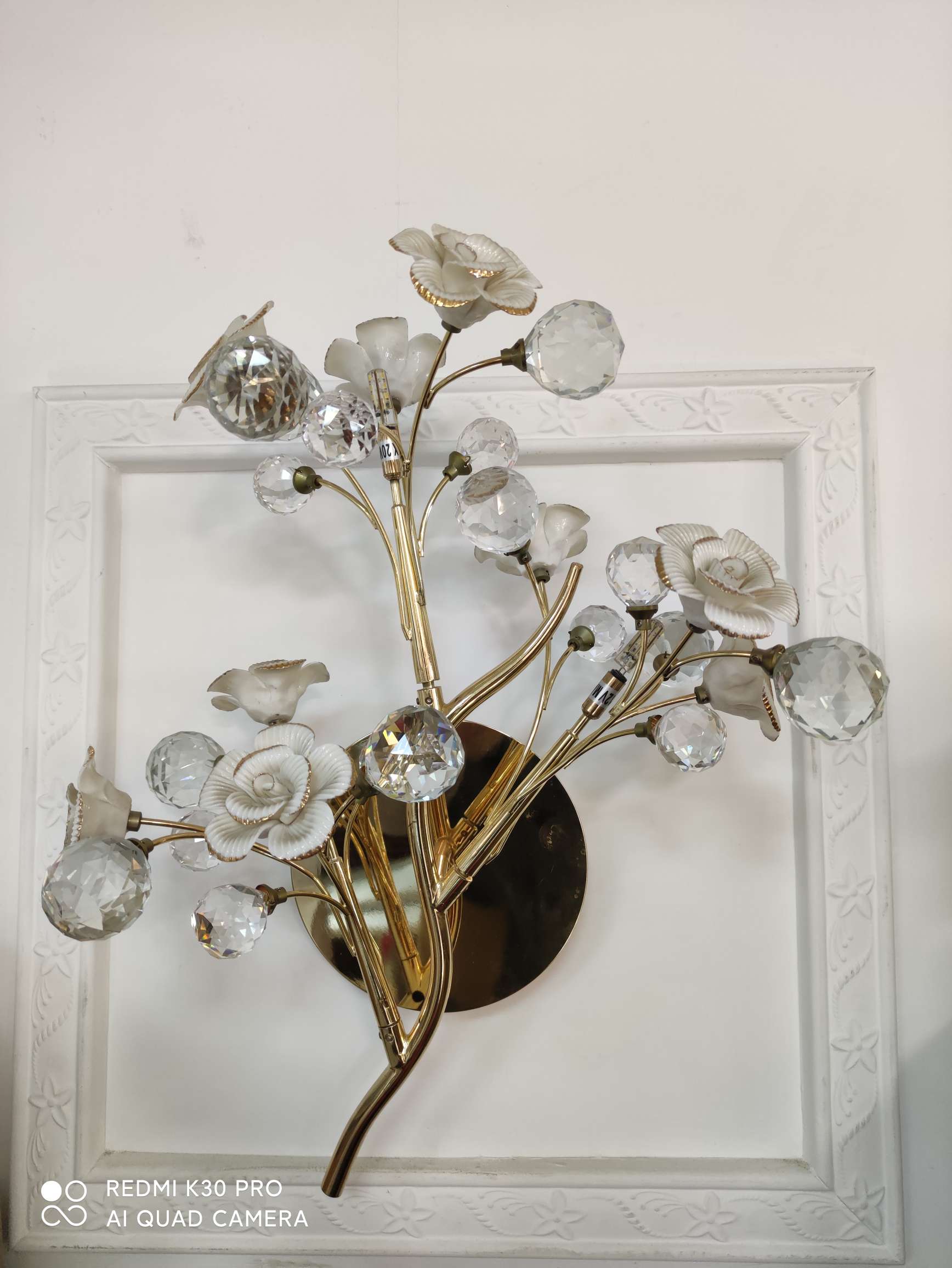 Flower wall lamp details Picture