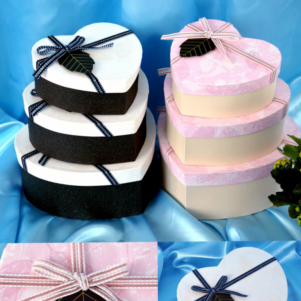 Tianxiang Craft Gift Box, Creative gift, creative Heart three-piece set, gift box, packaging box, paper box, gift box full figure