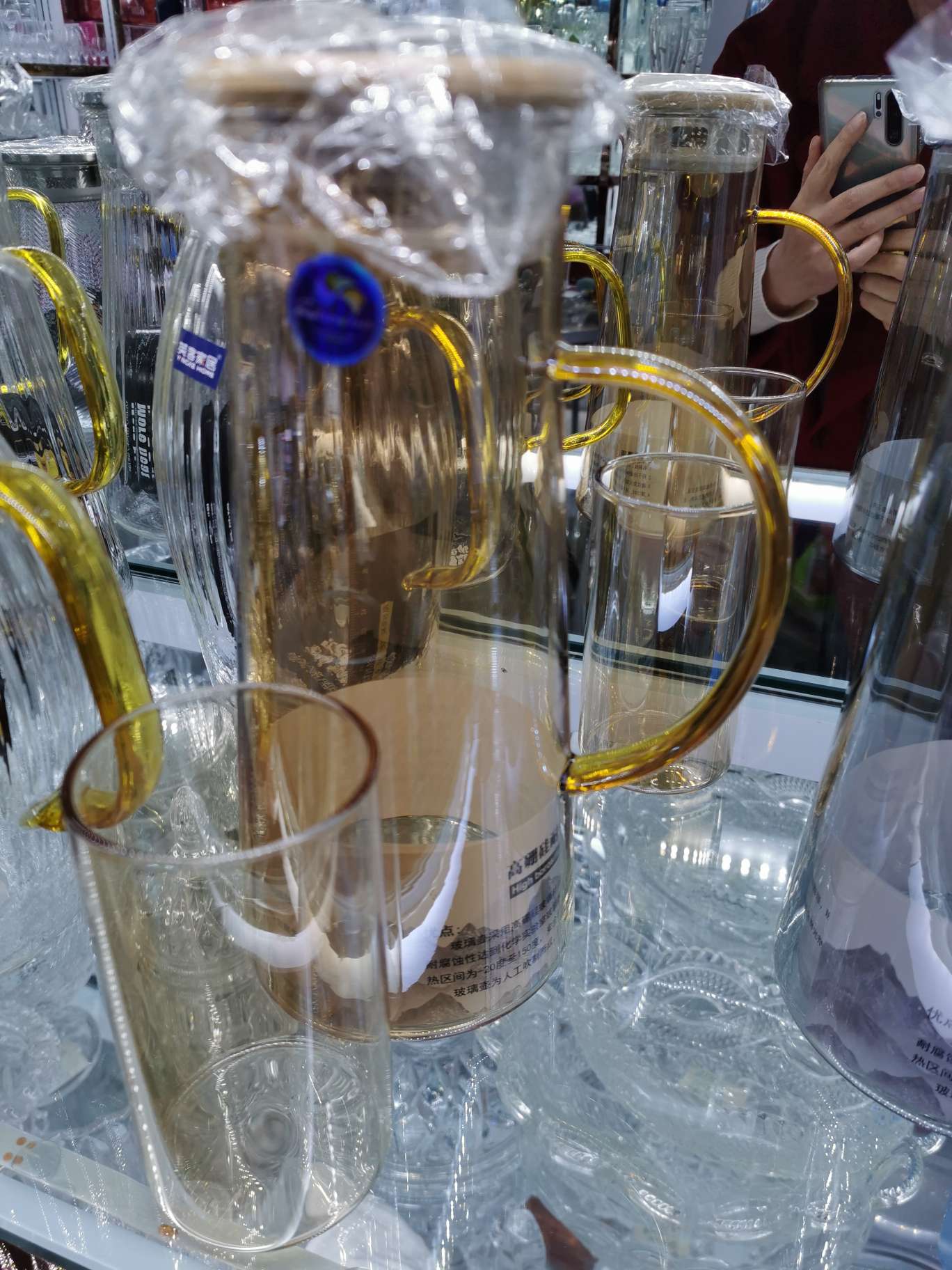 高鹏硅玻璃耐热玻璃明火可加热玻璃泡茶壶杯果汁壶杯详情2