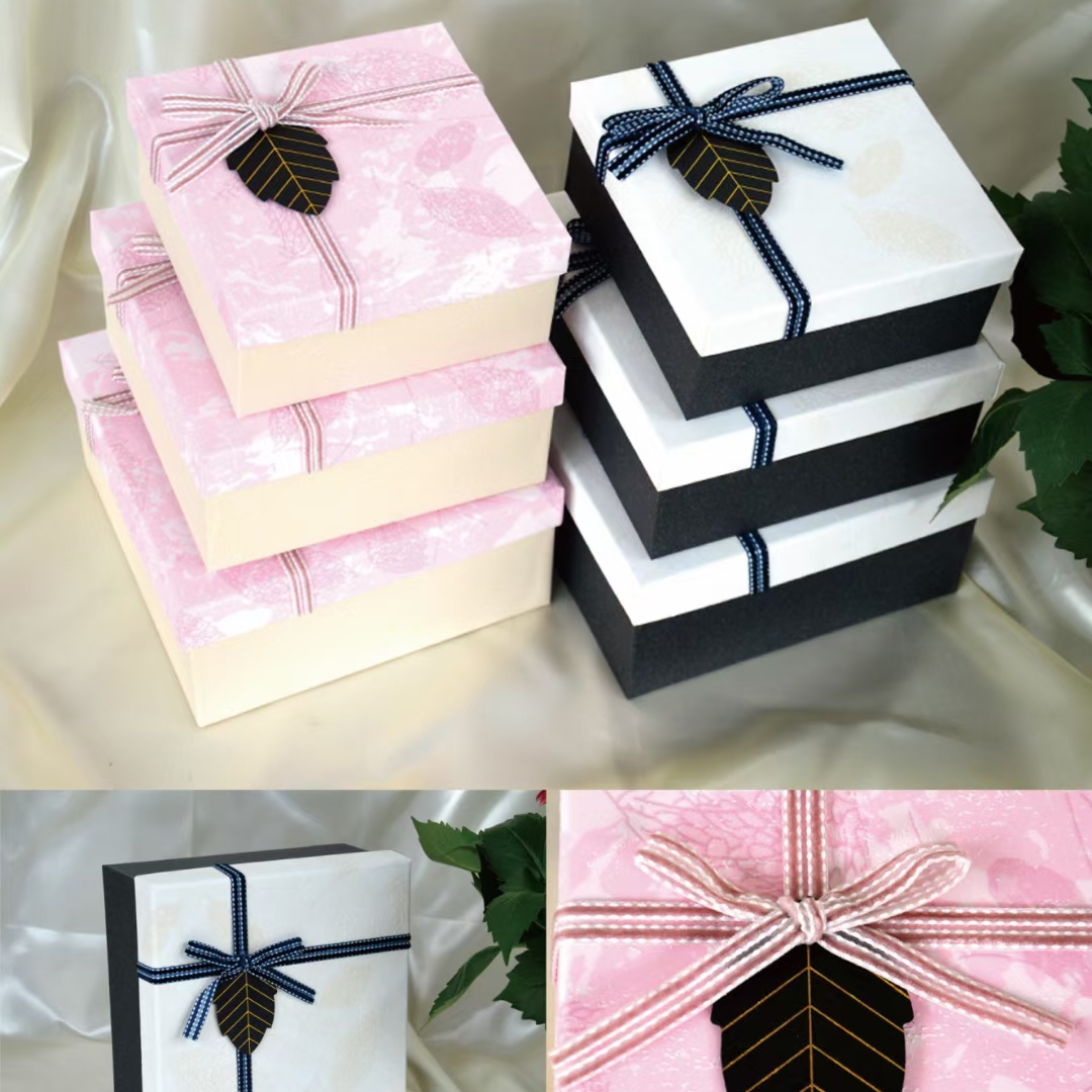 Tianxiang Craft Gift Box, creative gift, new square three-piece set, gift box, packaging box, paper box, gift box full figure
