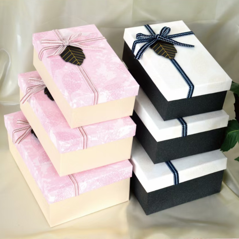 Tianxiang Craft Gift Box Creative New rectangular three-piece set gift box, packaging box, paper box, gift box full figure
