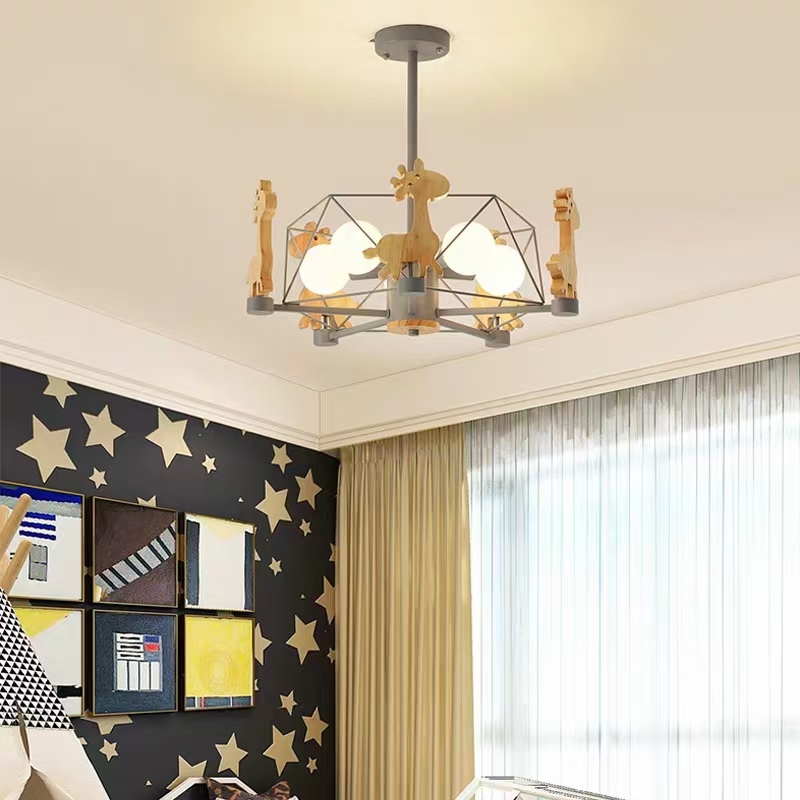 The Nordic-style chandelier in the living room is simple, modern and elegant. The home dining room lamp is creative and individual. The bedroom lamp is a magic bean net red light Item Picture