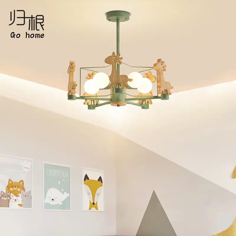 The Nordic-style chandelier in the living room is simple, modern and elegant. The home dining room lamp is creative and individual. The bedroom lamp is a magic bean net red light Application Scenario