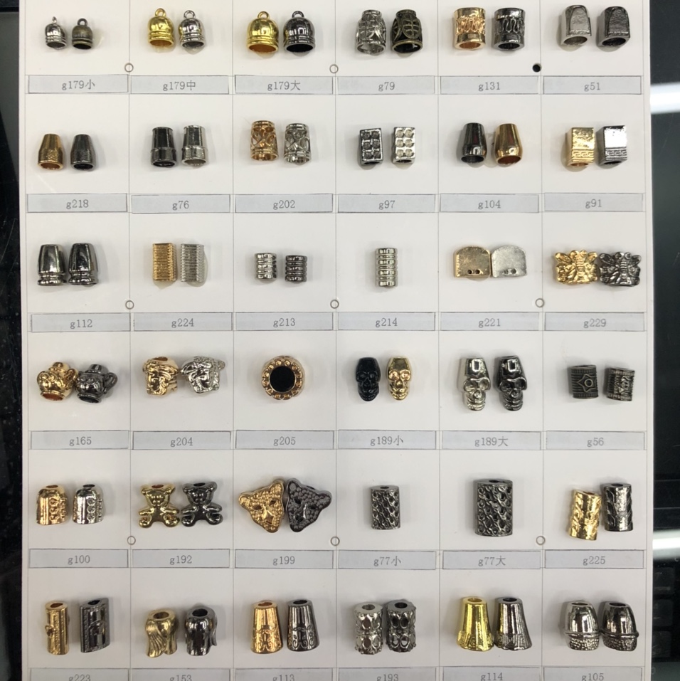 锌合金吊钟 绳扣 羽绒服衣帽止滑扣 卫衣金属扣 喇叭型吊扣 绳头扣 绳头卡扣