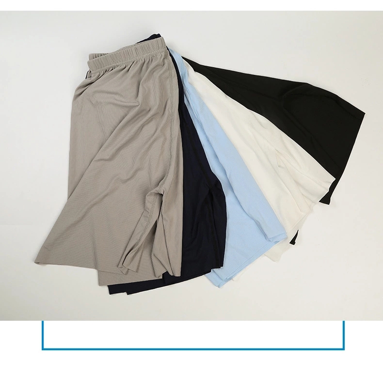 男士五分短裤/冰丝材质/休闲睡裤产品图