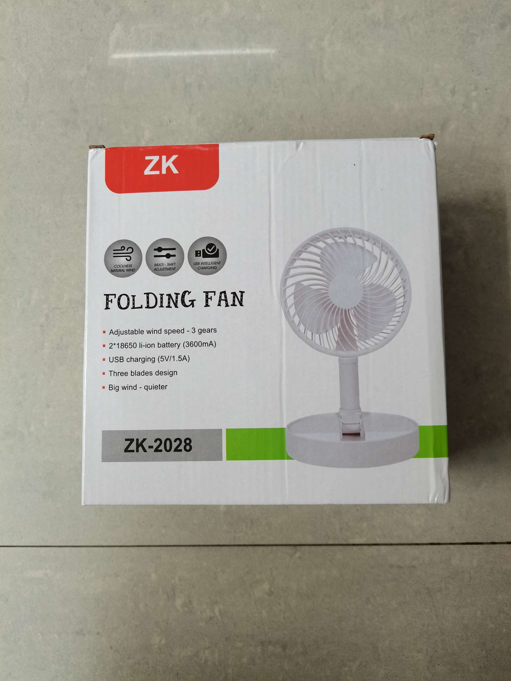 折叠风扇便携收纳家用台式落地创意风扇高低抽拉伸缩迷你USB充电详情图6