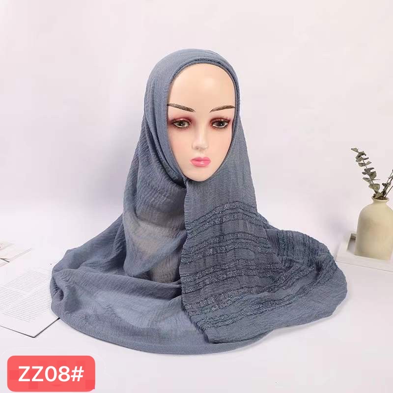 2021 On The New Latest Fashion New Bright Silk Casual Scarf Foreign Trade Baotu Exploded Hot Printed Long Scarf undefined