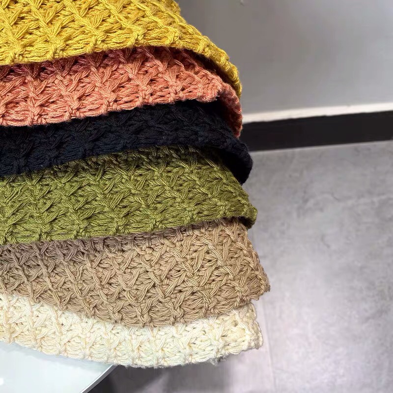 ins风简约百搭日系小众黑色水桶帽女镂空透气遮阳渔夫帽钟型盆帽详情图2