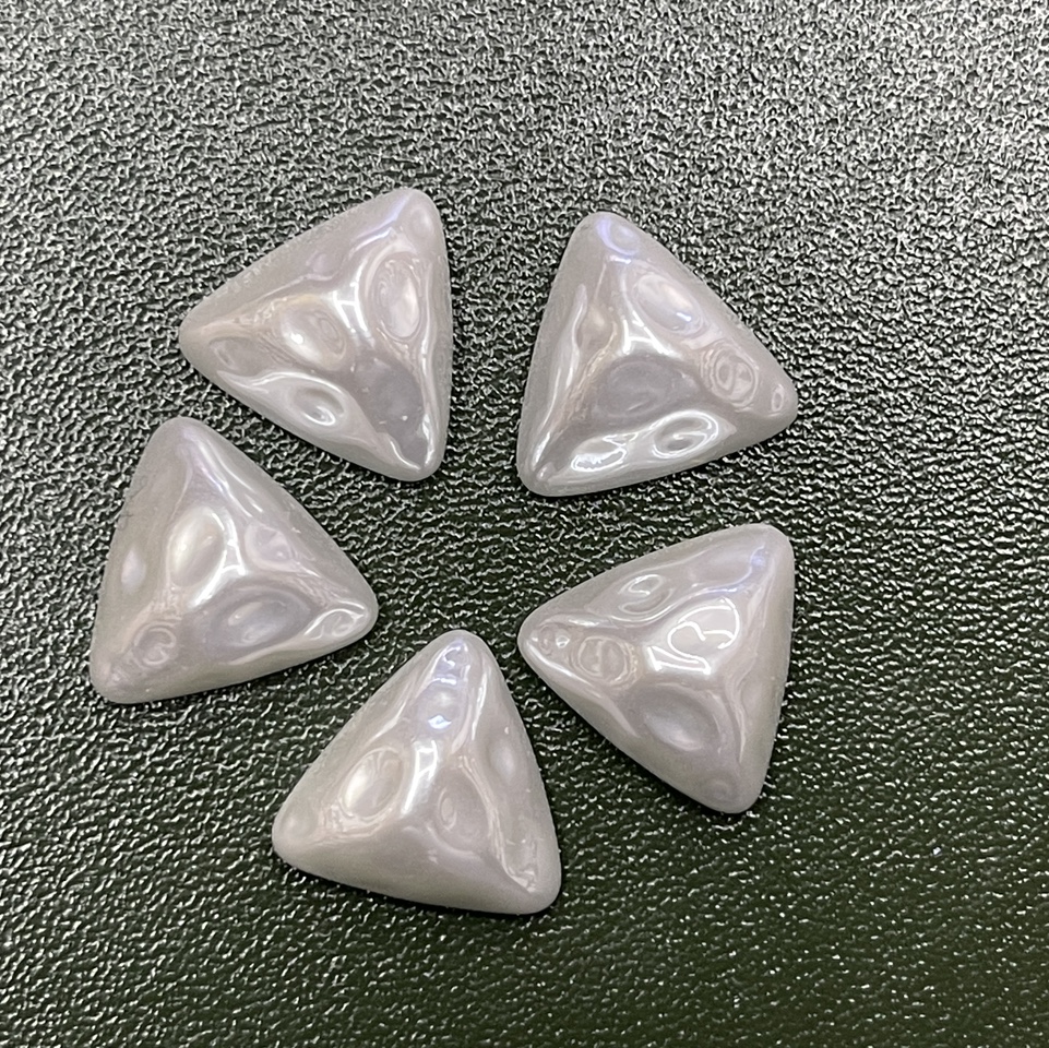 Triangular half piece bright pearl bright pearl imitation pearl pearl thumbnail