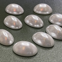 Oval half piece bright pearl imitation pearl bright pearl