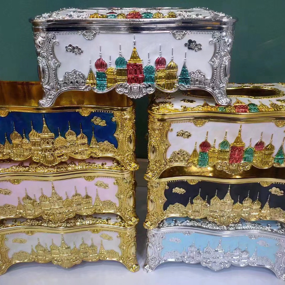 新款城堡亚克力纸巾盒