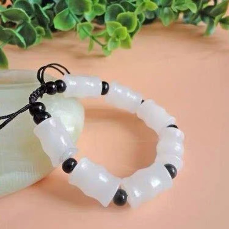 The men's white marble bracelet is elegant and refreshing Specification image