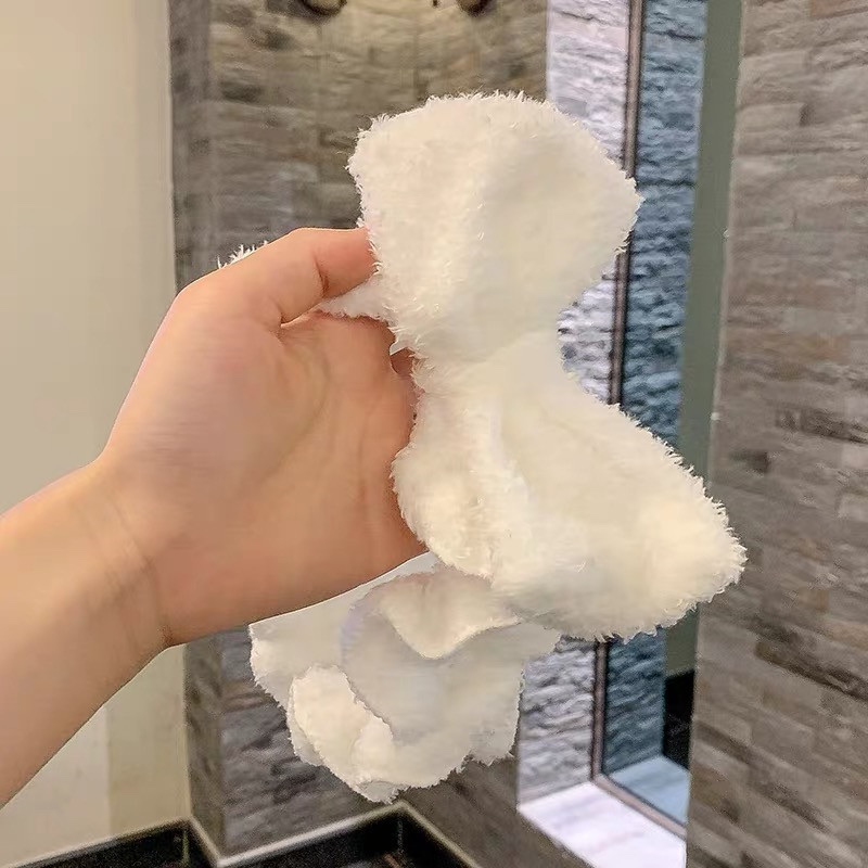工厂直销韩版发带蝴蝶结发带蕾丝花边发带洗脸毛绒头带发箍头饰白底实物图