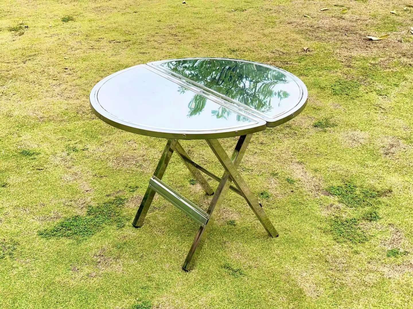 折叠桌子 不锈钢桌子产品图