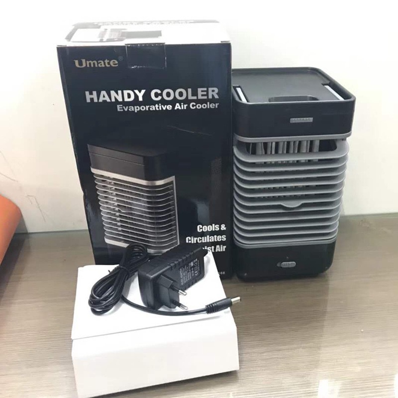 TV新款Umate handy cooler 家用空调制冷风扇办公室迷你冷风机 白底实物图
