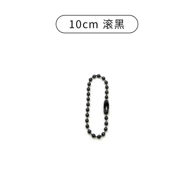 厂家直销diy手工饰品配件铁质珠链包装链 铜珠链 链条吊牌链 波珠链钥匙链详情图3