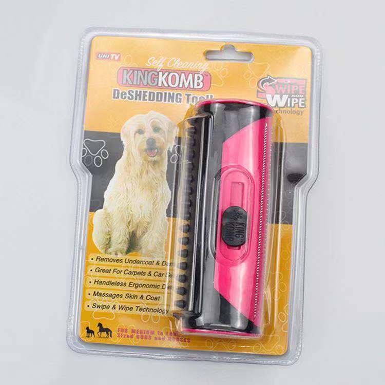 KINGKOMB宠物去毛刷 毛发梳理器 狗猫清洁美容工具实用去结顺毛梳 详情图2