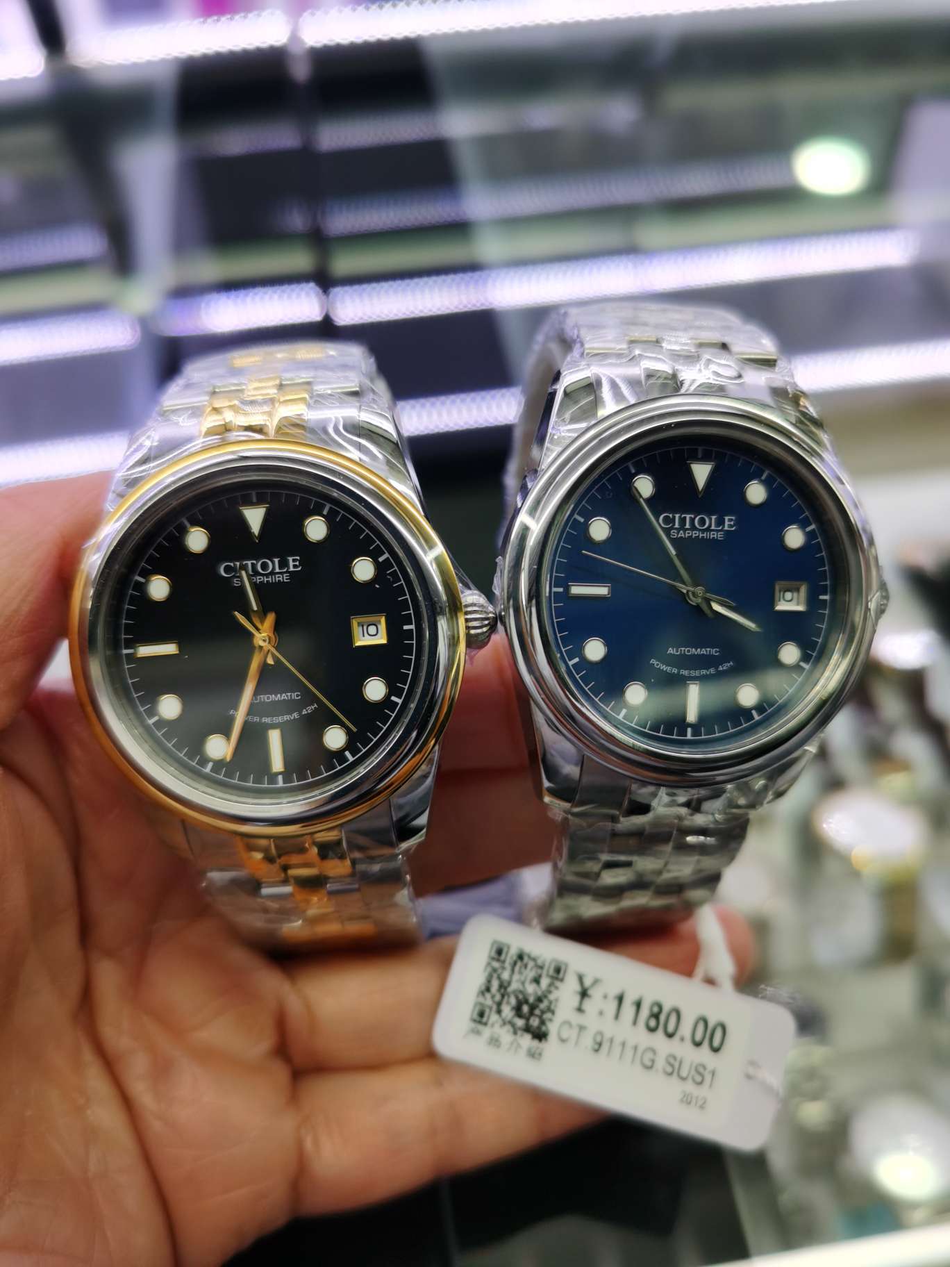 西腾新款9111全自动机械表，采用进机芯产品图
