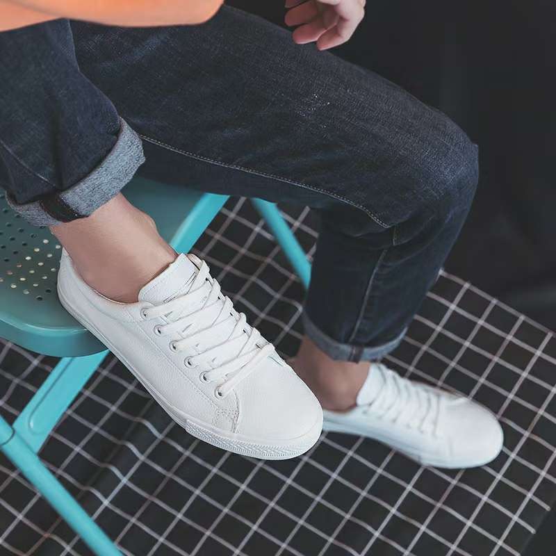 Renben 7620 men's white sneakers details Picture