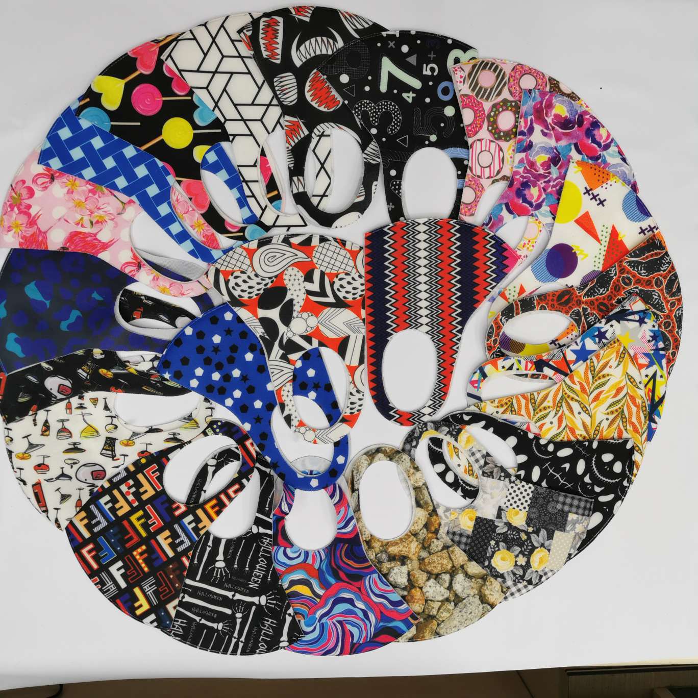 明星款蝴蝶恐怖卡通印好口罩男女学生口罩(厚)【外贸专供】详情图9