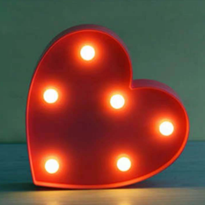 LED字母爱心灯爱心造型灯求婚爱心造型灯图