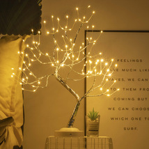 厂家销售亚马逊树灯led灯触摸家庭节日LED铜线灯卧室造型灯