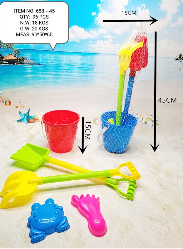 688-45 Children's Dune Buggies Toy Set, hourglass, baby sand-digging shovel and small bucket, sand-playing Cassia seed Sandpit tools detail image 3