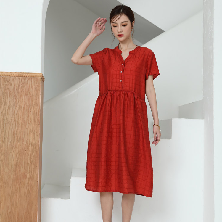 Jimmy Seio's 2021 Summer women's collection features the debut of a new Samba red dress 1D2121160