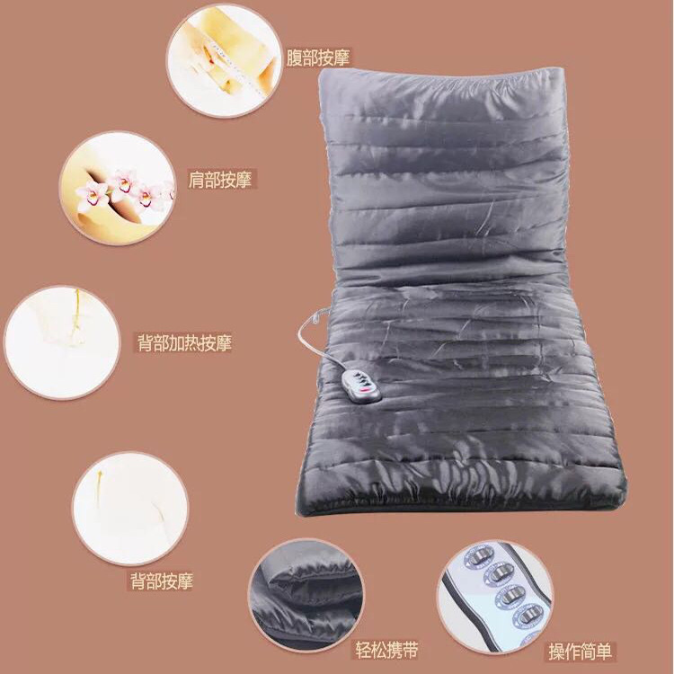 MASSAGE 发热震动按摩床垫双重速度控制9个按摩头 9电机理疗 床垫 细节图