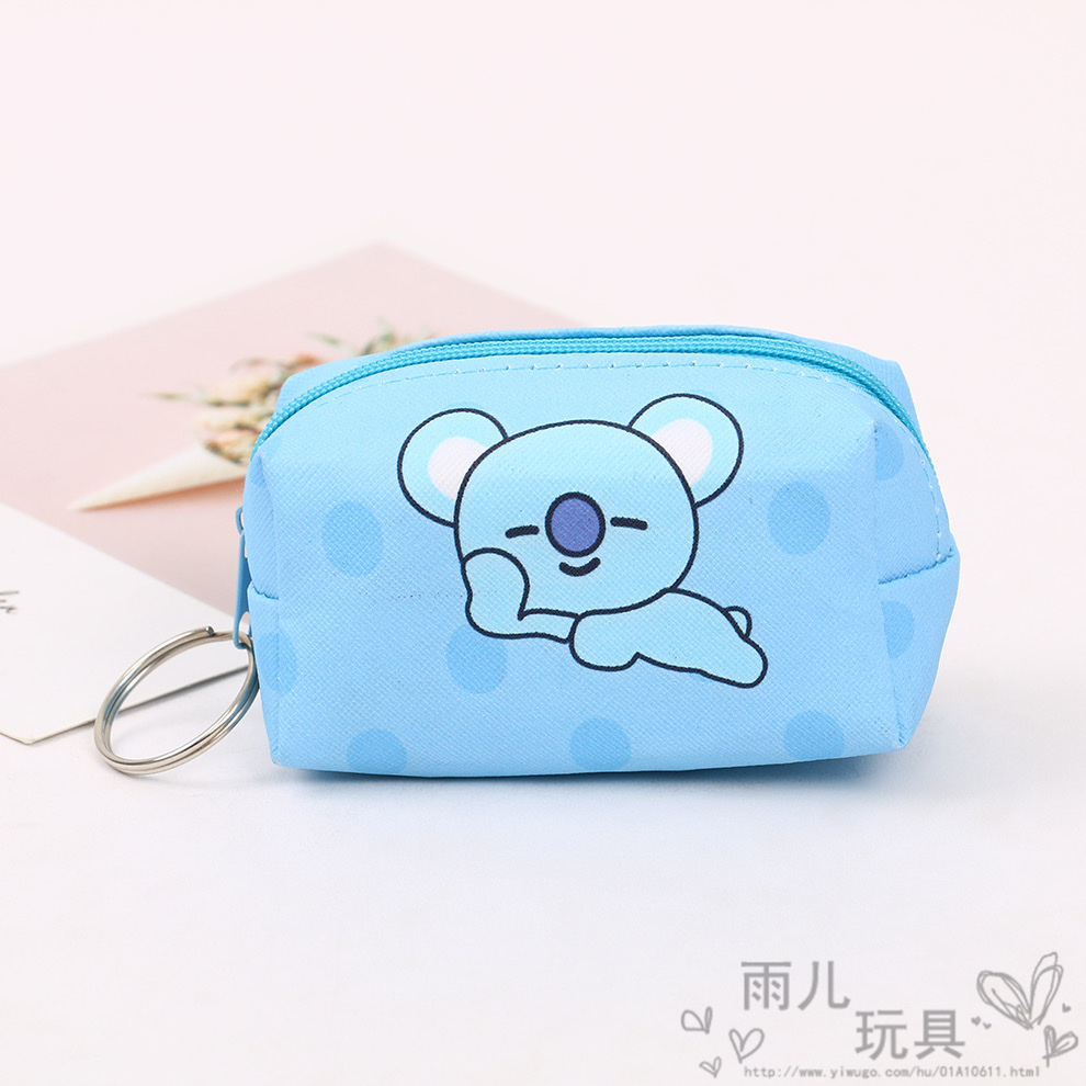 BTS21印刷零钱包 皮革零钱包印刷钱包立体印刷零钱包详情图4